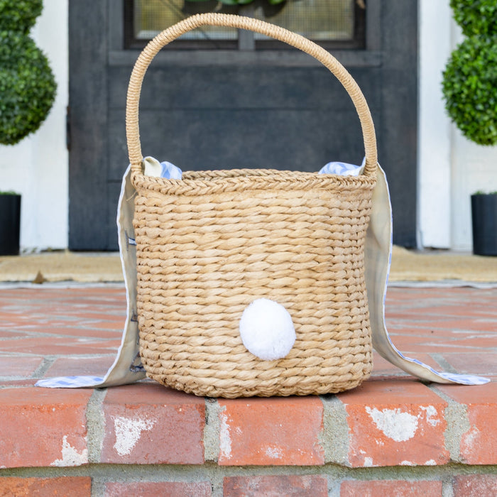 Easter Basket - Blue Gingham Bunny - Sugar Bee Clothing