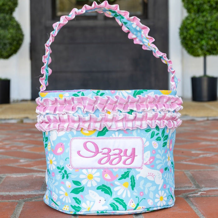 Easter Basket - Floral Bunnies - Sugar Bee Clothing