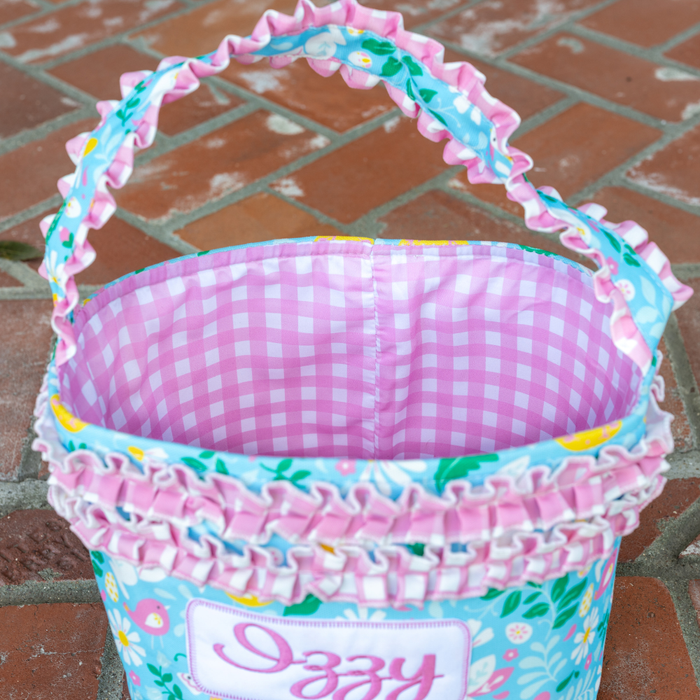 Easter Basket - Floral Bunnies - Sugar Bee Clothing
