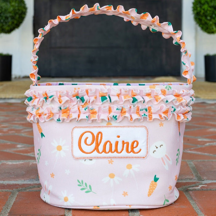Easter Basket - Pink Carrots - Sugar Bee Clothing