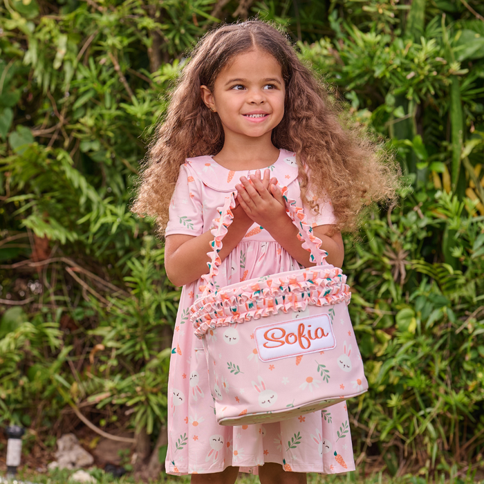 Easter Basket - Pink Carrots - Sugar Bee Clothing