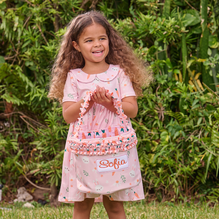 Easter Basket - Pink Carrots - Sugar Bee Clothing