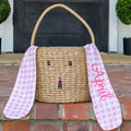 Easter Basket - Pink Gingham Bunny - Sugar Bee Clothing