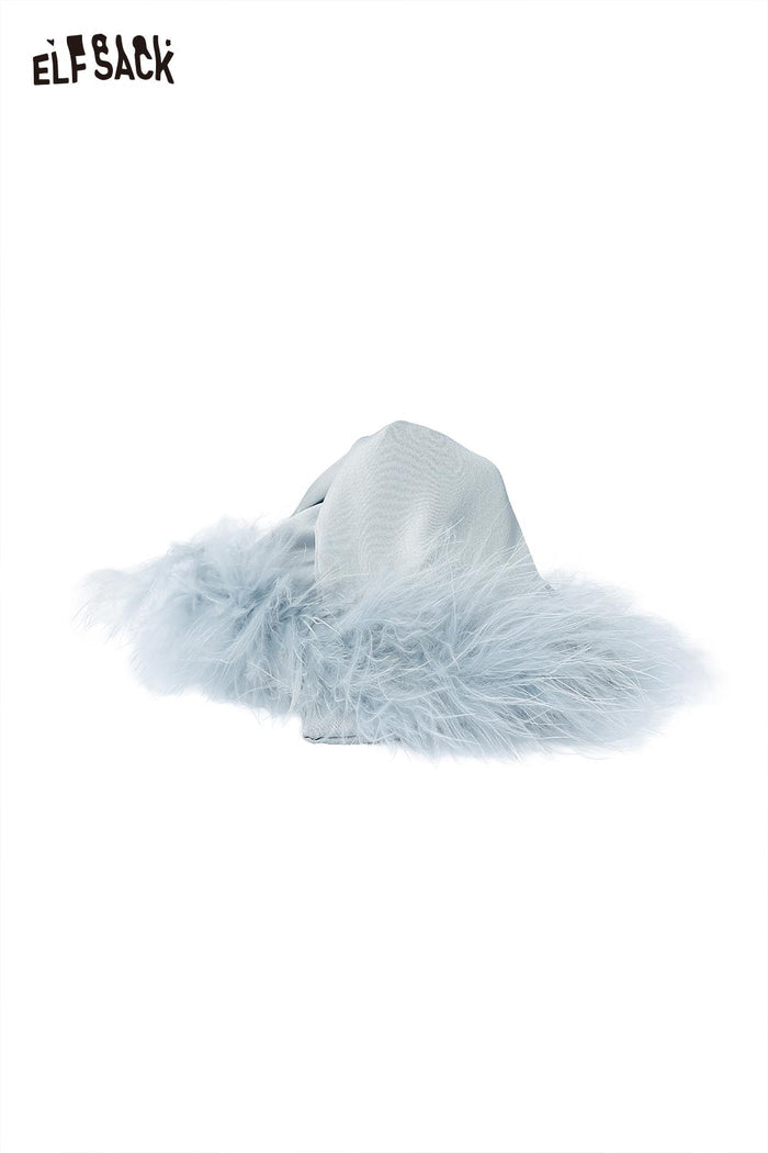 ELFSACK Elegant French Retro Feather Hair Claw Clip Versatile Temperament