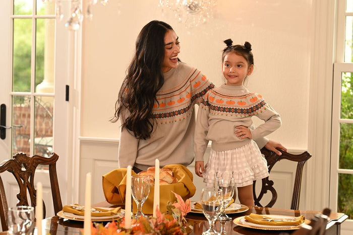 Emerson Crew Sweater - Pumpkin Faire Isle - Sugar Bee Clothing