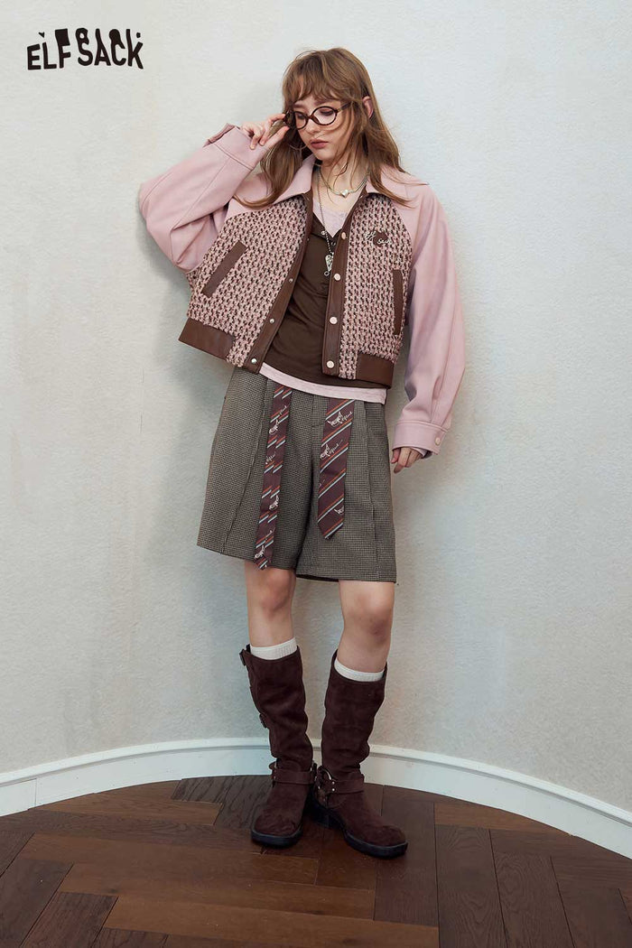 Fake Two-Piece Contrast Long Sleeve Tee