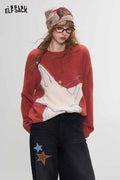 Floral Print Long Sleeve Sweater