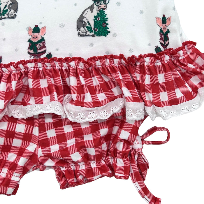 Gown with Bloomers - Christmas on the Farm Holiday Lounge - Sugar Bee Clothing