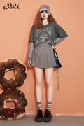 Graphic Fake Two Piece Mushroom Tee