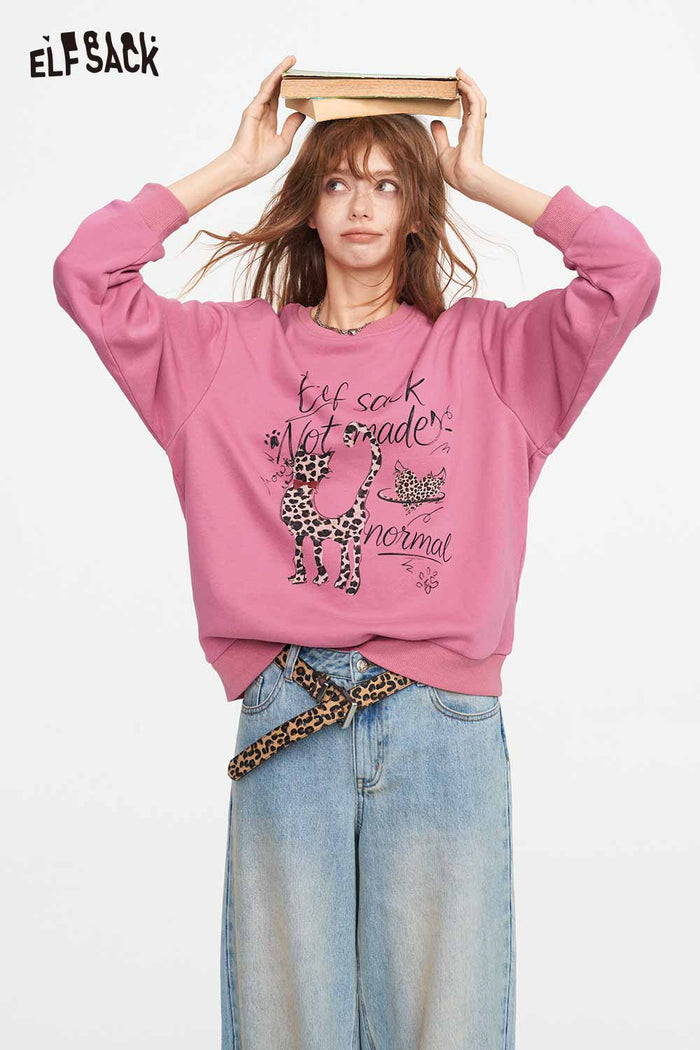 Graphic Slogan Print Sweatshirt