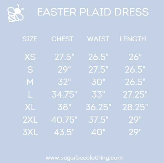 Hazel Sweetheart Dress - Easter Plaid - Sugar Bee Clothing