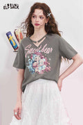 ELFSACK Heart Choker Sweet Bear Girl Tee