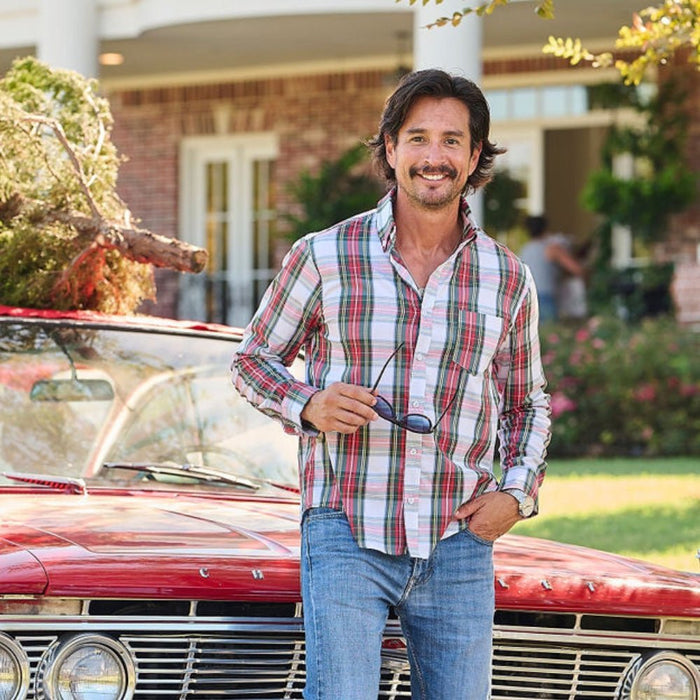 Henry - Holiday Plaid Button Down - Sugar Bee Clothing