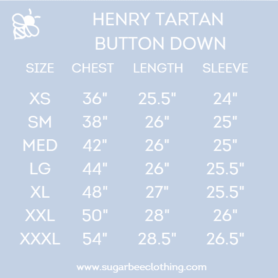 Henry - Tartan Button Down - Sugar Bee Clothing