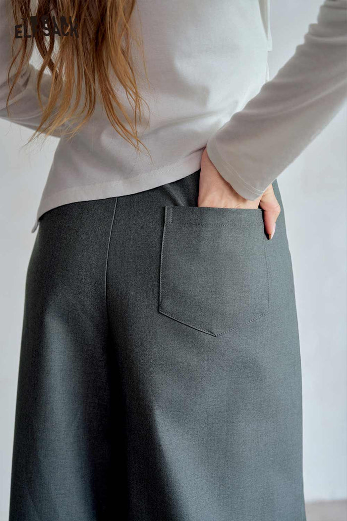 High Waist Loose Ankle Drawstring Pants