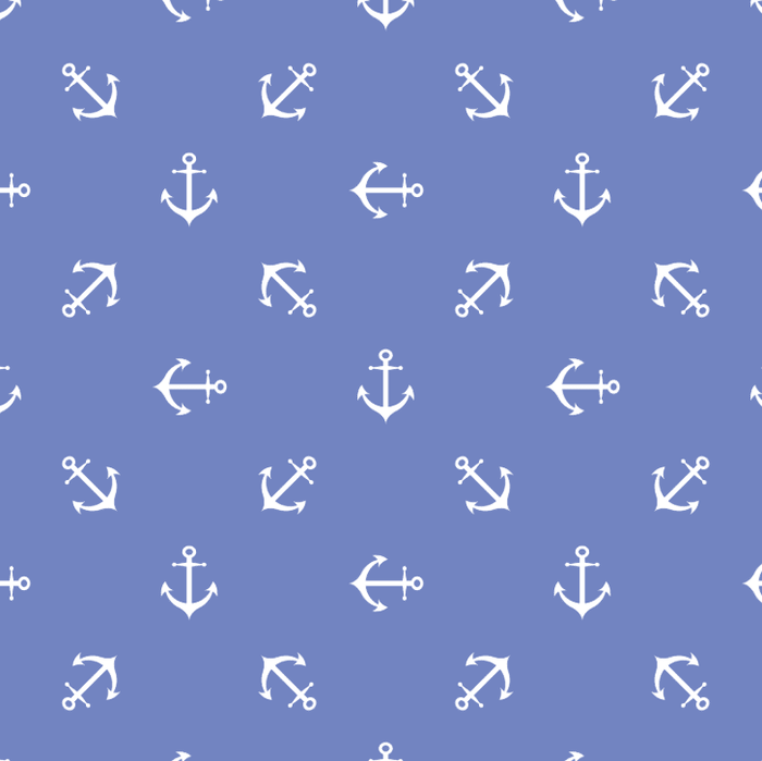 Kent Golf Shorts - French Blue Anchors - Sugar Bee Clothing