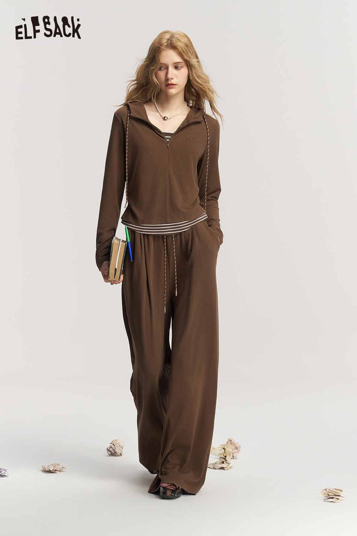 Knit Fake Two Piece Matching Sets