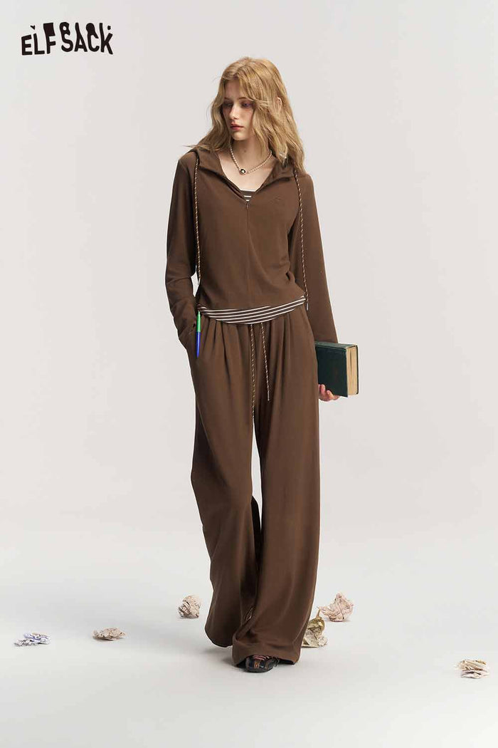 Knit Fake Two Piece Matching Sets