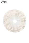 ELFSACK Lace Mesh Pearl Decorated Scrunchie