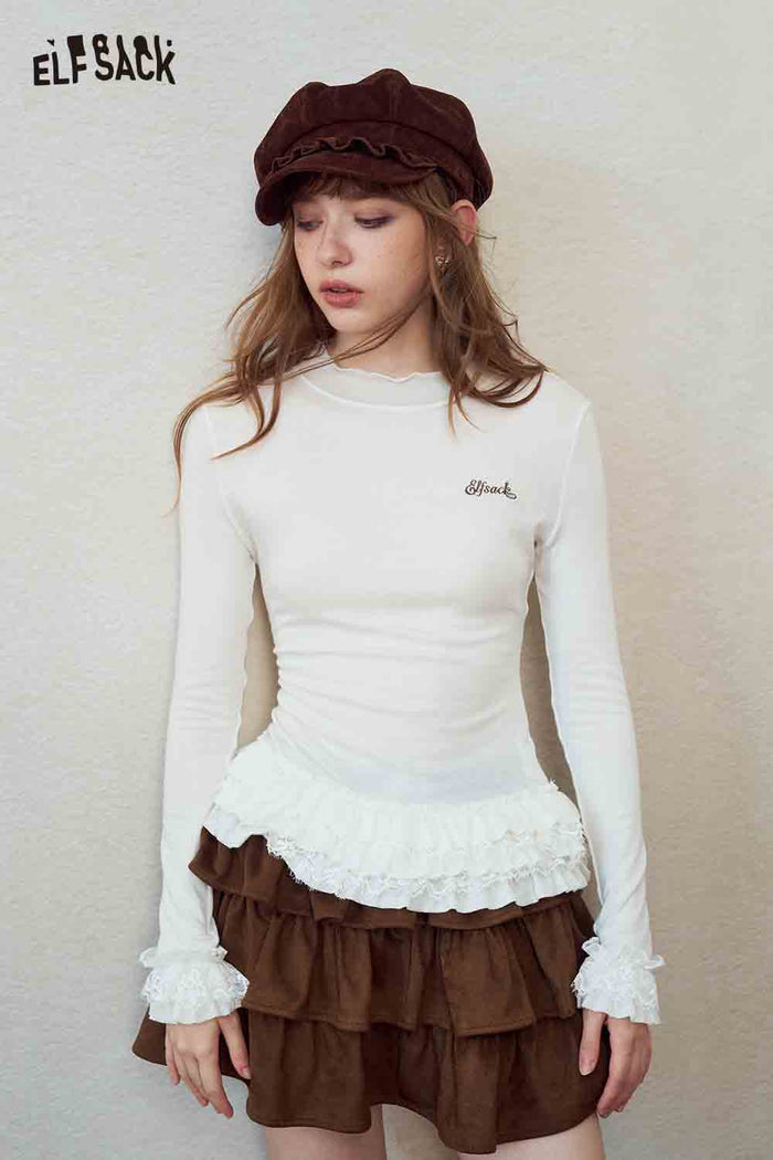 Leopard Ruffle Layered Mini Skirt