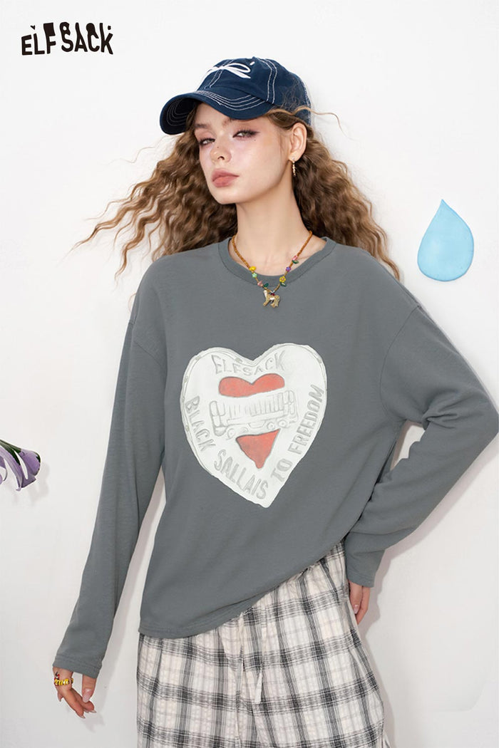 ELFSACK Light Graphic Long Sleeve Tshirt