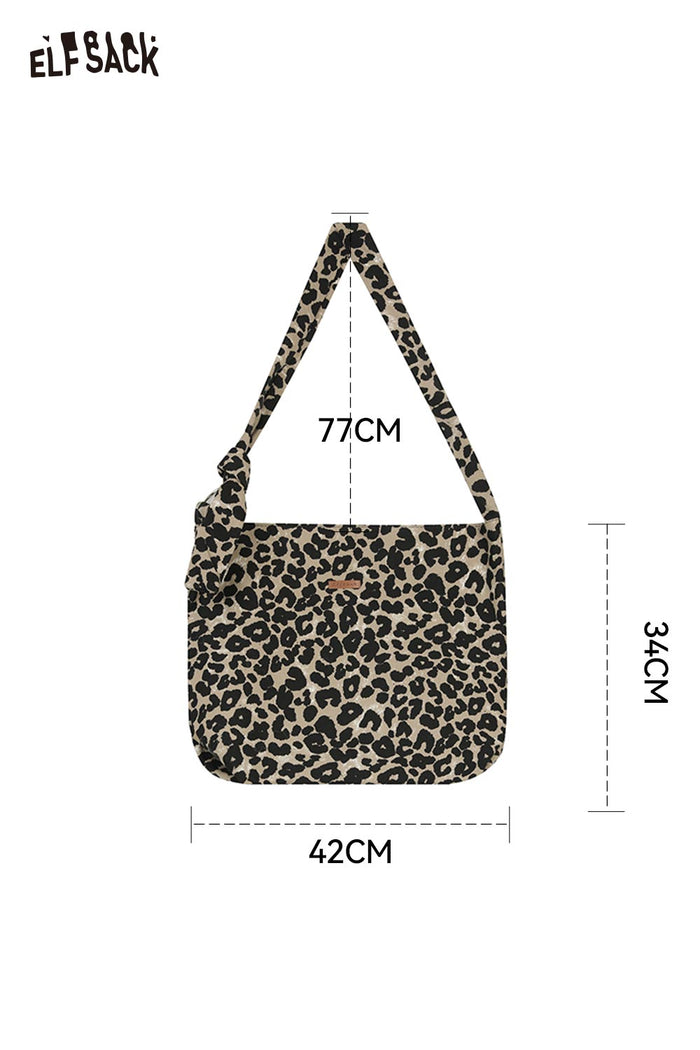 ELFSACK Light Leopard Crossbody Bag
