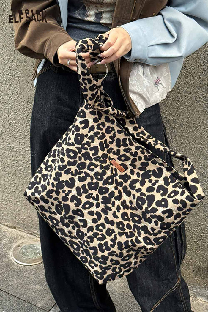 ELFSACK Light Leopard Crossbody Bag