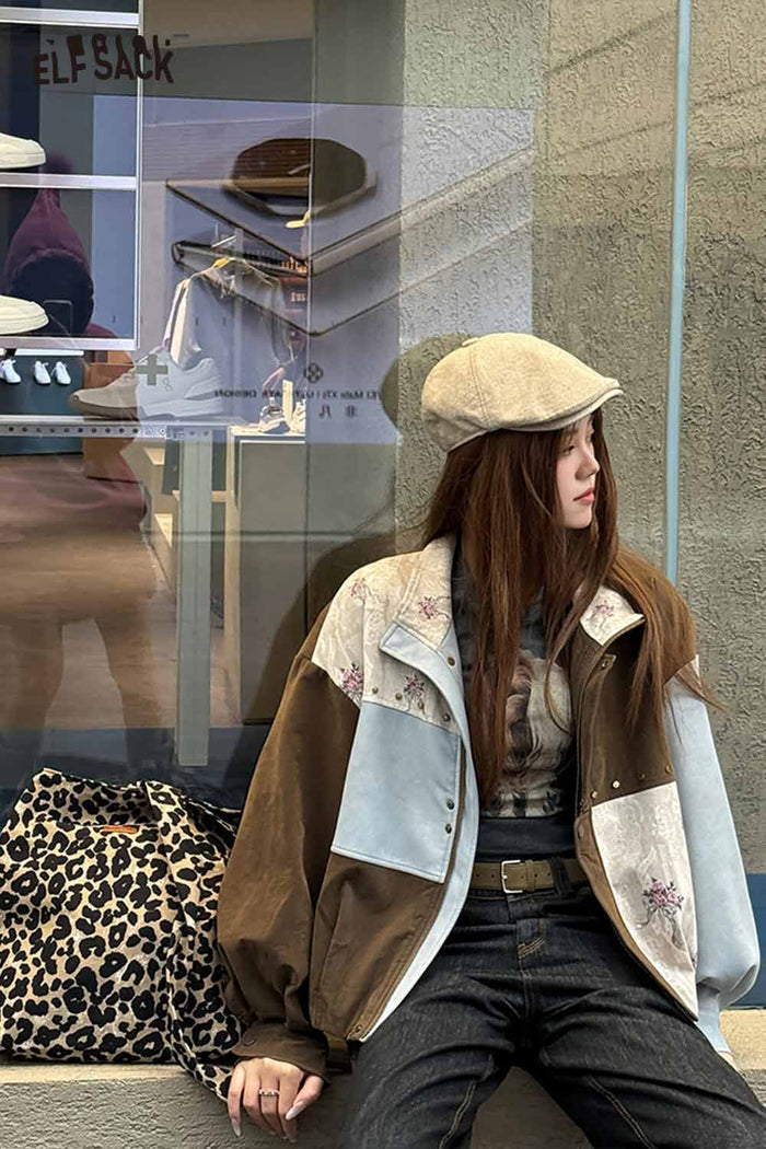 ELFSACK Light Leopard Crossbody Bag