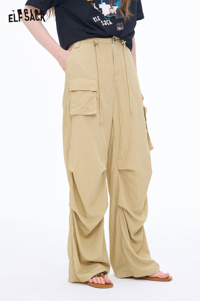 ELFSACK Lightweight Ripstop Straight Leg Cargo Pants