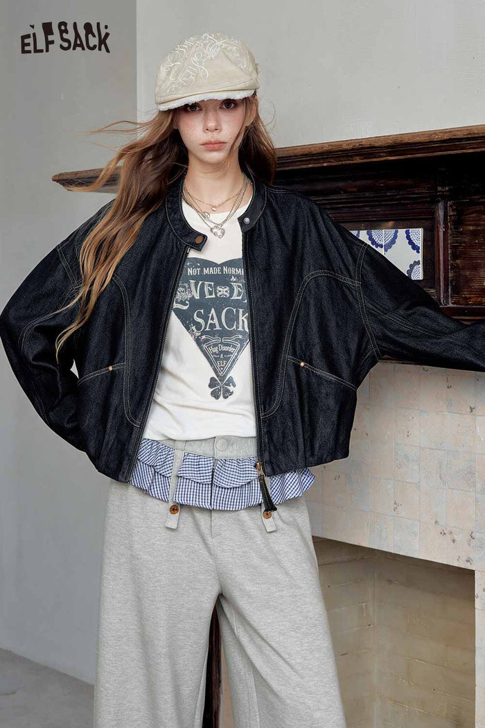 Long Sleeve Heart Graphic Tee