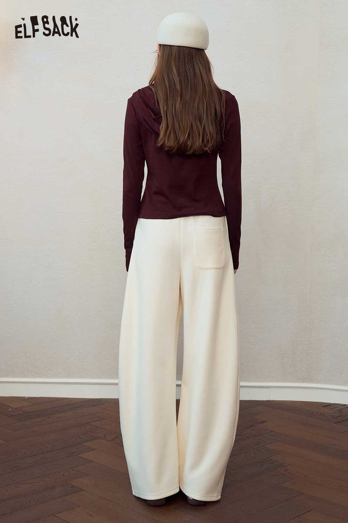 Loose Cartoon Embroidered Wide Leg Pants