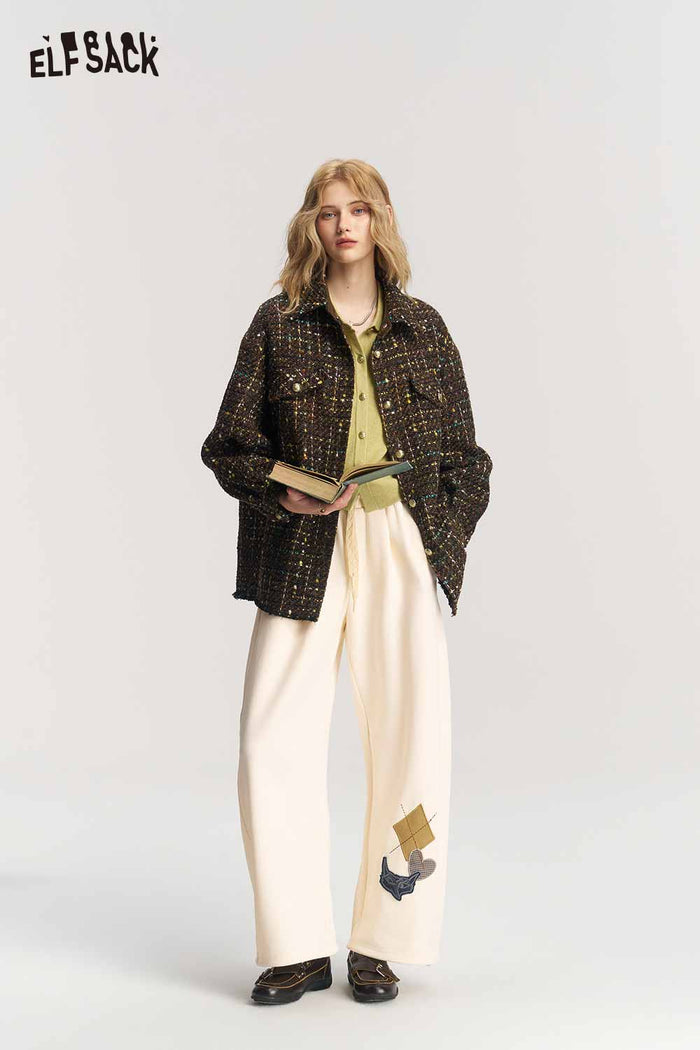 Loose Crop Raw Hem Shacket