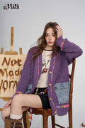 Loose Denim Pocket Knit Cardigan
