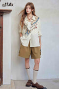 Loose Drawstring Cargo Shorts