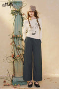 ELFSACK Loose Elastic Waist Casual Pants