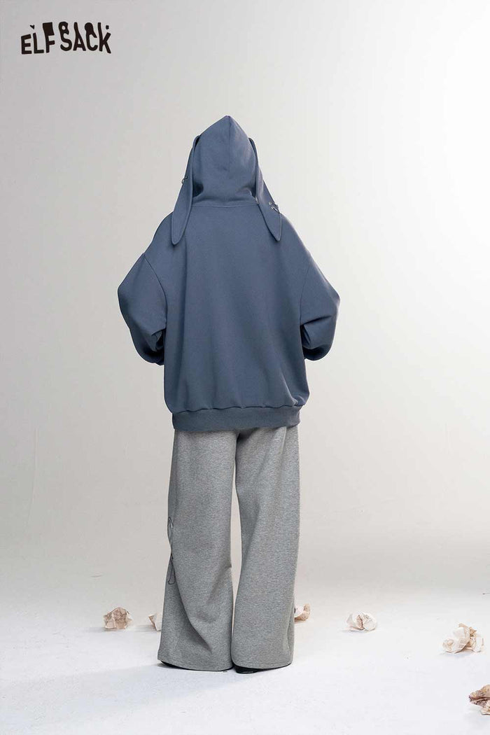 Loose Letter Print Long Sleeve Hoodie