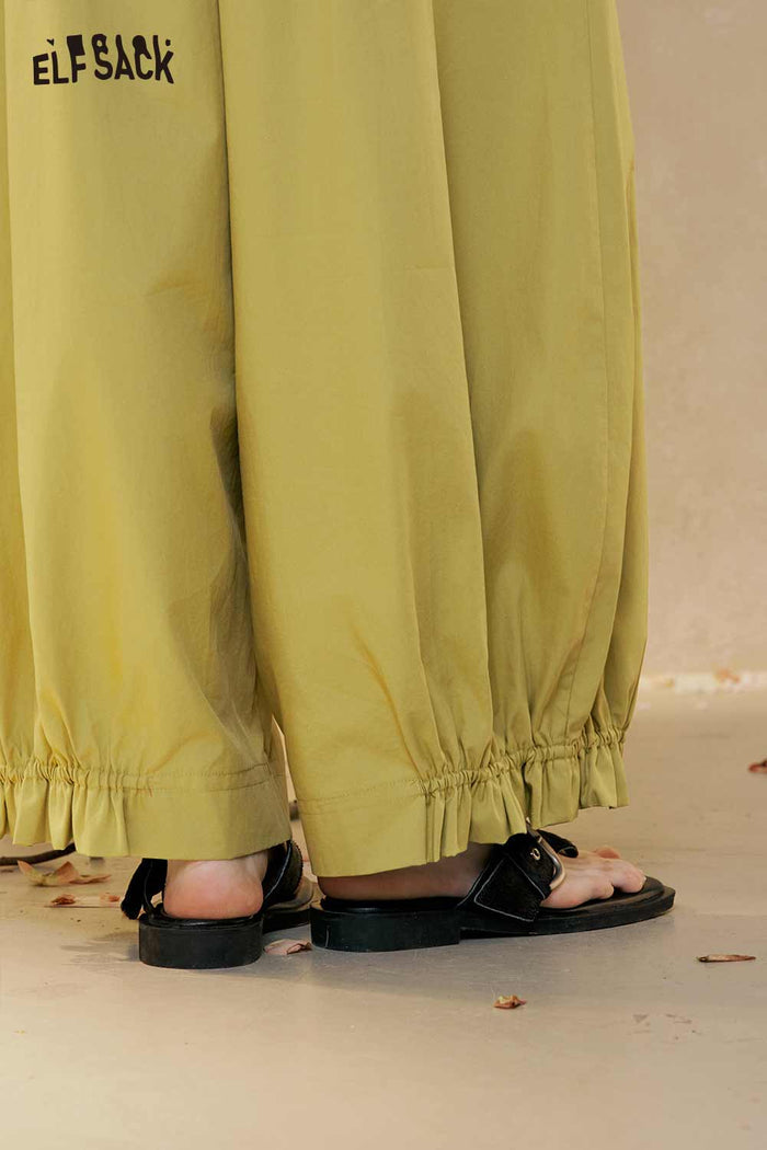 Loose Ruffled Cuff Casual Pants