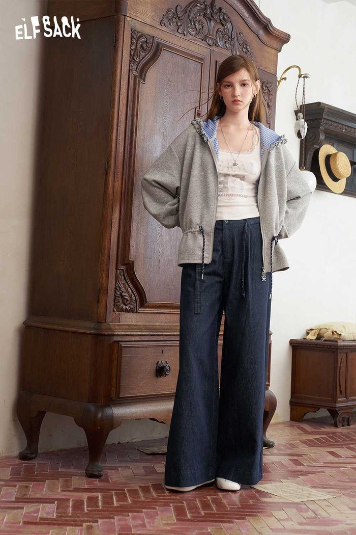 Loose Wide Leg Drawstring Pants