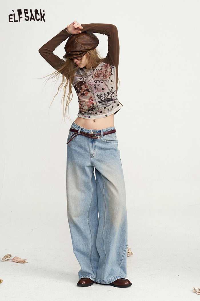 Loose Wide Leg Jeans
