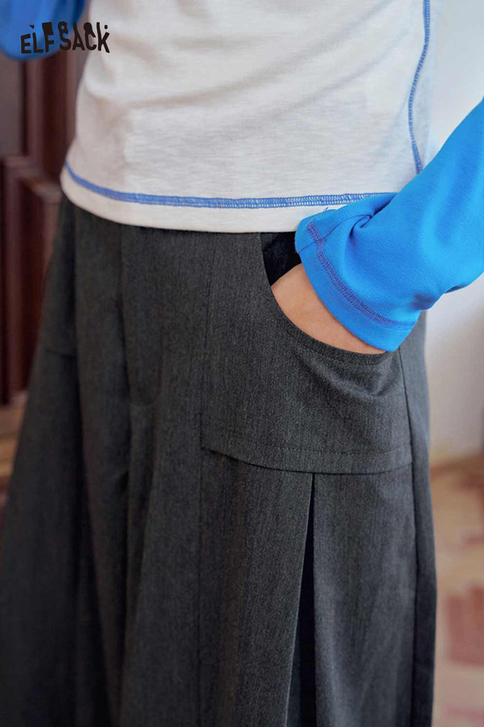 Loose Wide Leg Pocket Pants