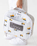 *PREORDER* Lunch Bag - Construction on Grey - Sugar Bee Clothing