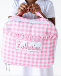 *PREORDER* Lunch Bag - Pink Gingham - Sugar Bee Clothing