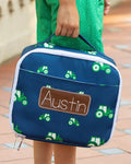 *PREORDER* Lunch Bag - Tractors on Navy - Sugar Bee Clothing