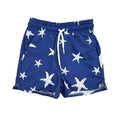 Men's Compression Swim Shorts - Navy Starfish - Sugar Bee Clothing