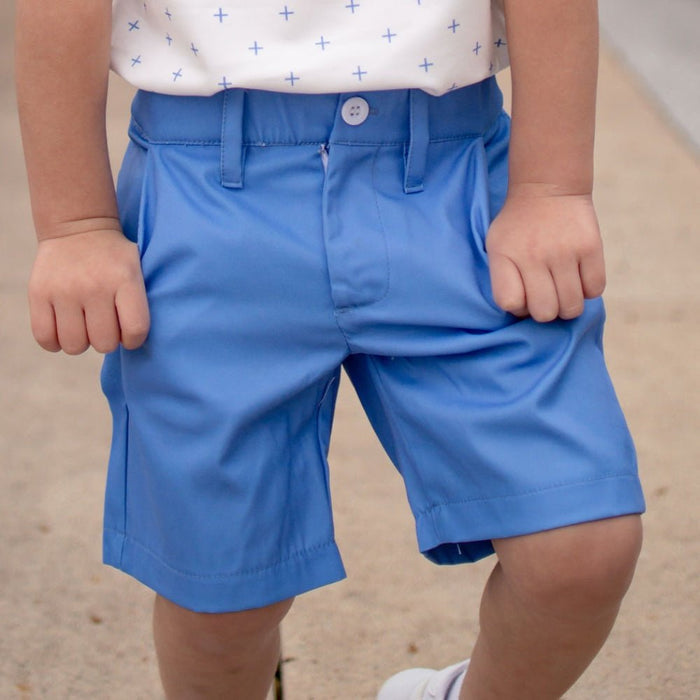 Men's Golf Shorts - French Blue - Sugar Bee Clothing