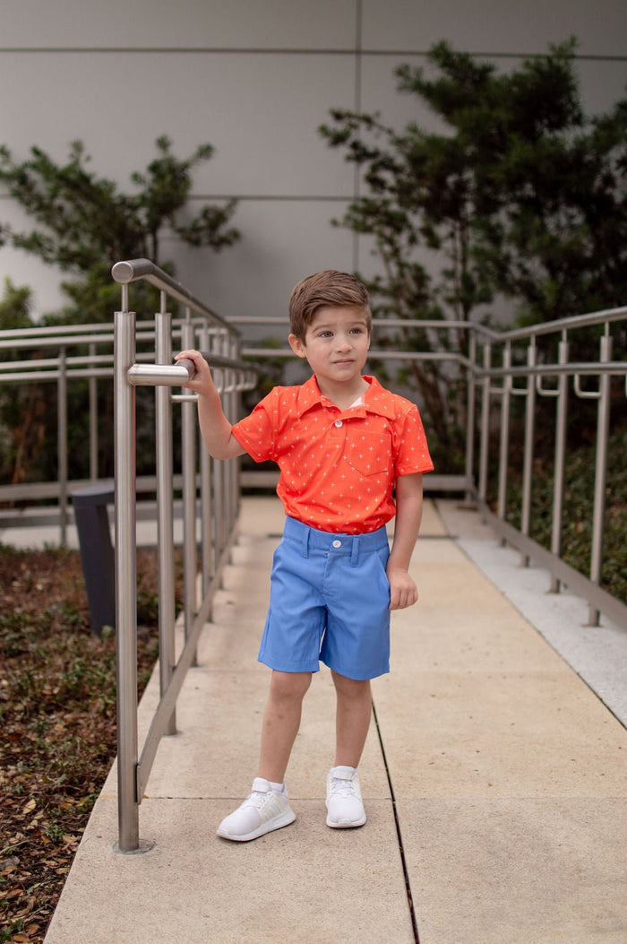 Men's Golf Shorts - French Blue - Sugar Bee Clothing
