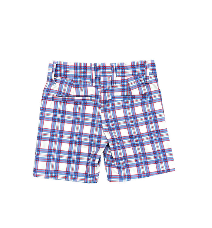 Men's Golf Shorts - Summer Plaid - Sugar Bee Clothing