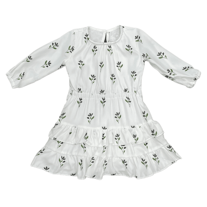 Mini Charlotte Ruffle Tier Dress - Earthy Floral - Sugar Bee Clothing