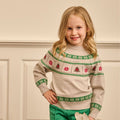 Mini Emerson Crew Sweater - Christmas Fair Isle - Sugar Bee Clothing