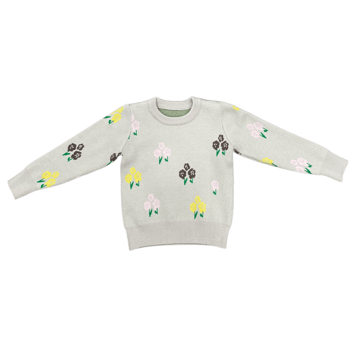 Mini Emerson Crew Sweater - Fall Floral - Sugar Bee Clothing